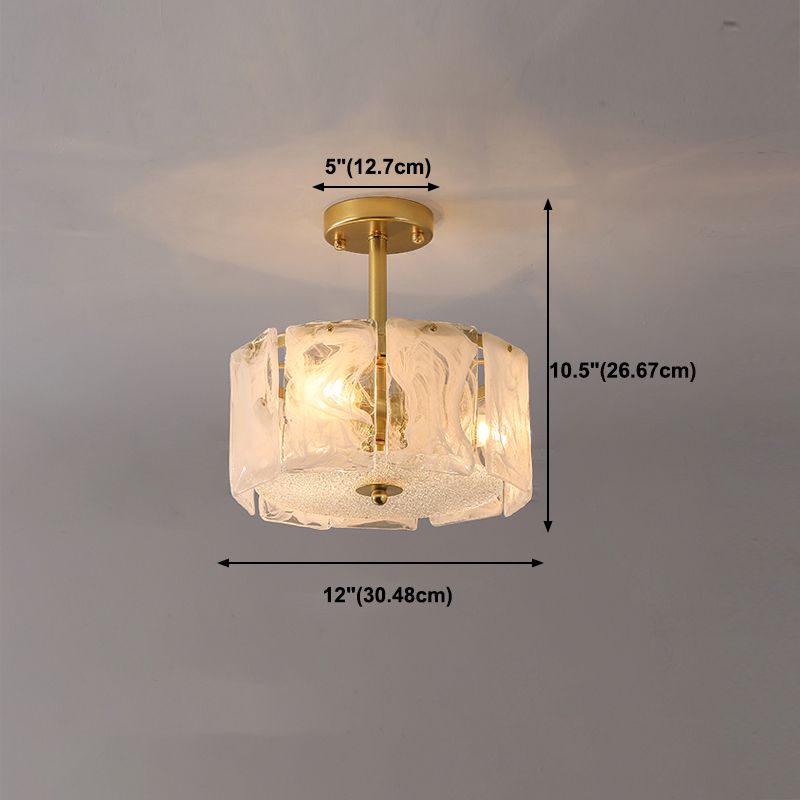 Multi -Licht zylindrische Deckenleuchte moderne Glasdecke Beleuchtung für Wohnzimmer