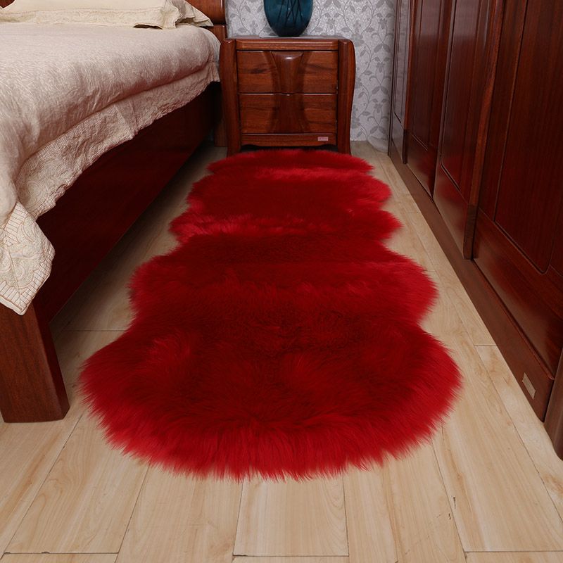Tappeto novità multicolore Tappeto sintetico in tinta unita Tappeto antiscivolo Tappeto per interni resistente alle macchie per camera da letto