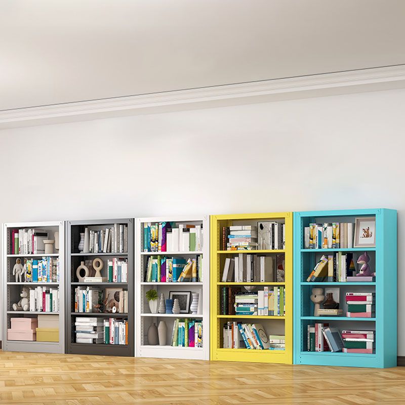Open Metal Bookshelf Nordic Style Simple Rectangular Bookcase