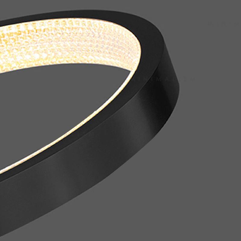 Modern Pendant Lighting Circle Chandelier Light Fixture Metal Orb Chandelier