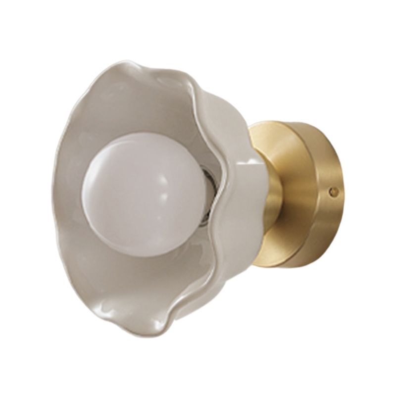 Modernism Wall Sconce Ceramic Wall Light Fixture for Bedroom