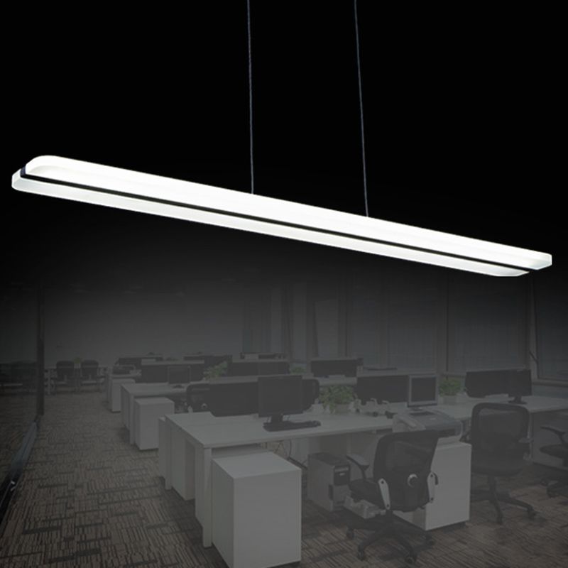 Lumière de l'île LED linéaire blanche dans la simplicité moderne PENDANT FER WARGÉ