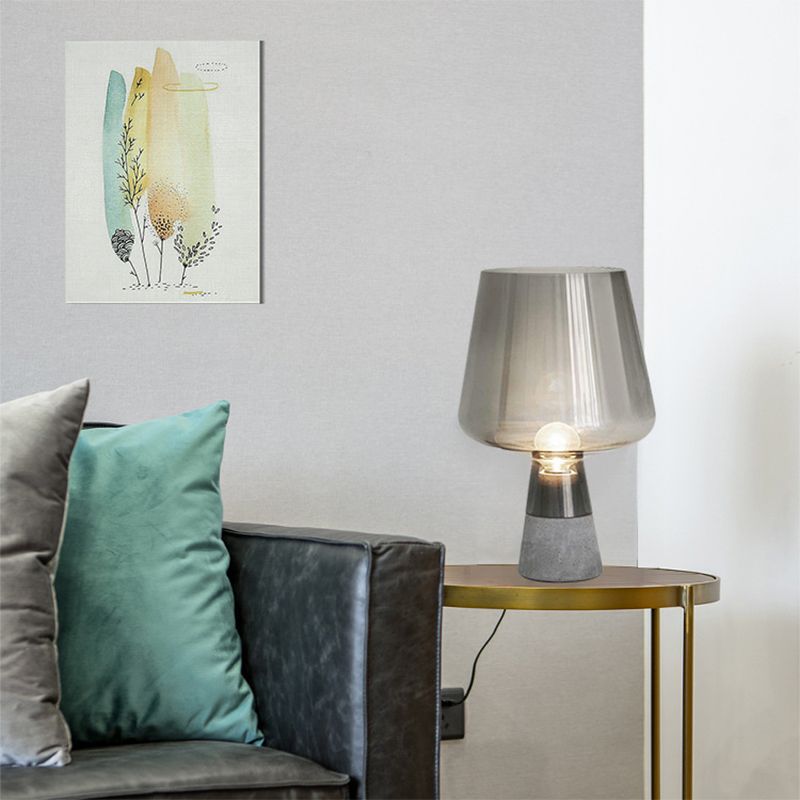 Lampe de table en verre créatif en forme de gobelett
