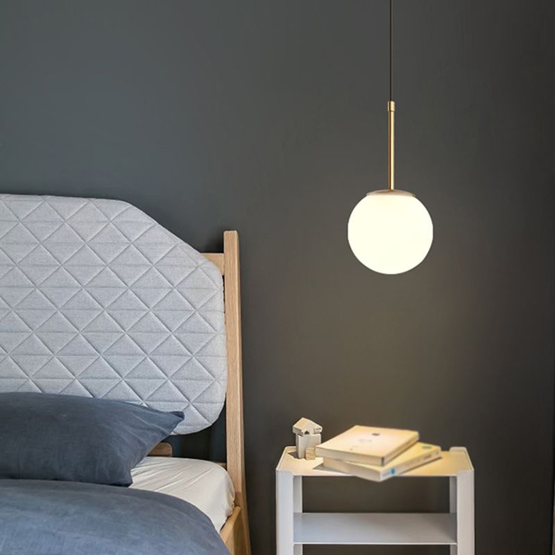 Salle à manger suspendu kit de pendentif sphérique contemporain avec 1 lumière