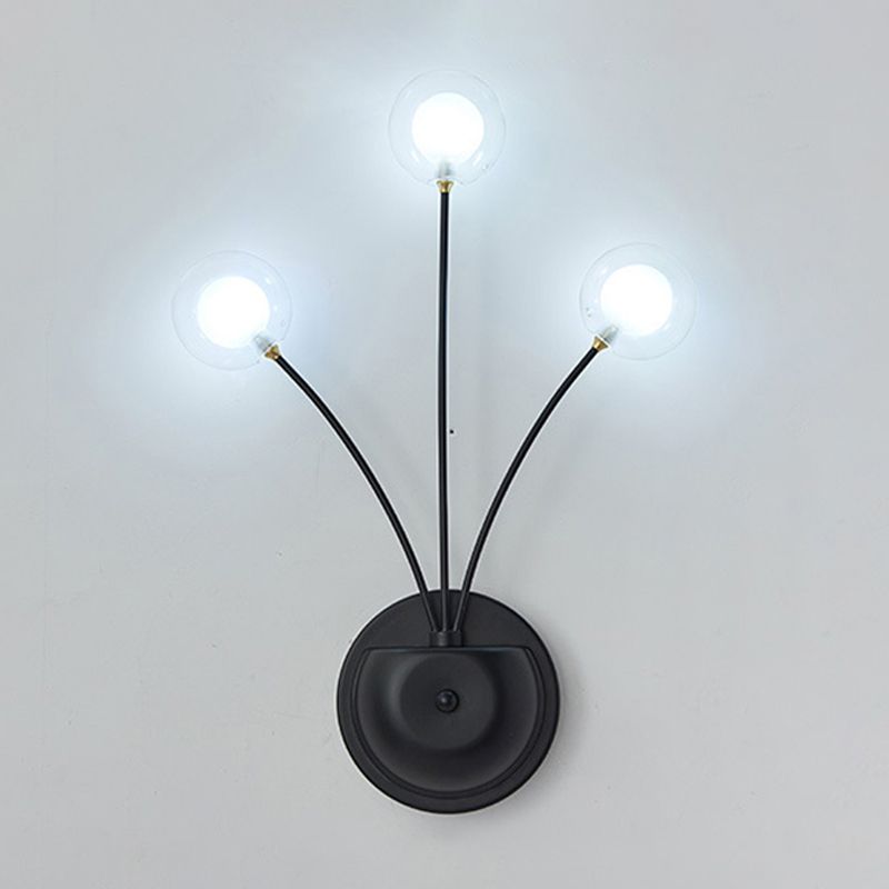 Shaded Living Room LED Wall Mounted Light Glass Nordic Simplicity Wall Lighting Fixture