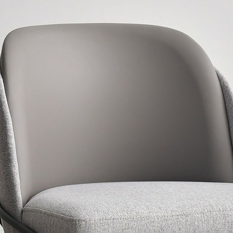 Sillas laterales de tela de comedor escandinavo Silla con respaldo sólido sin brazos