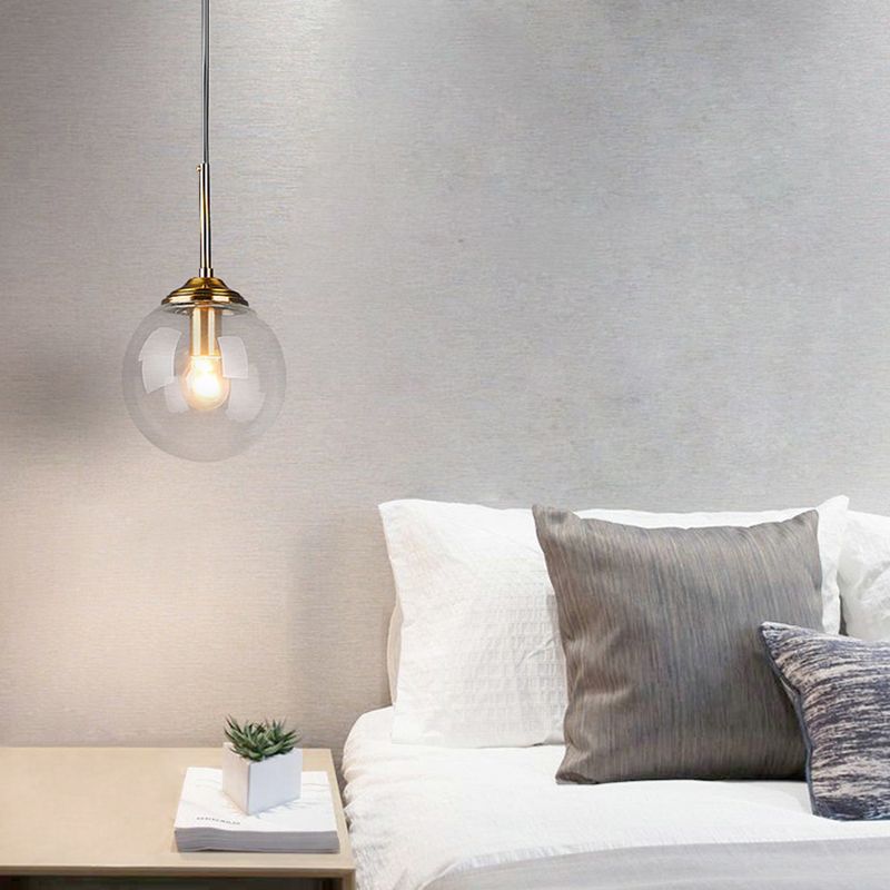 1 Globe Light Hanging Plafond Lights Industrial Style Glass Pendants Pending Lights For Restaurant