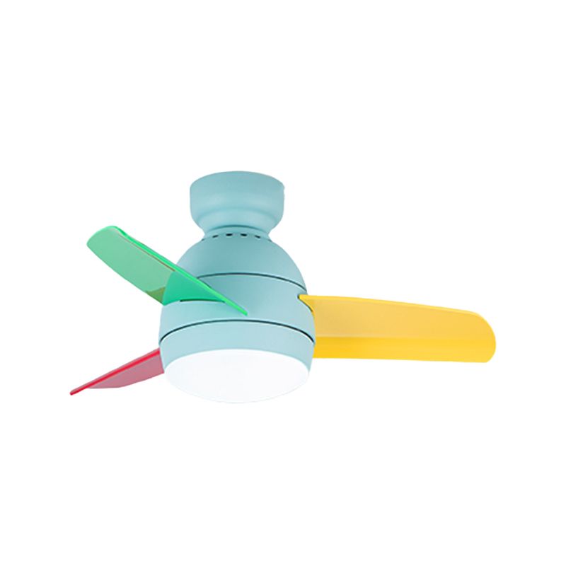 Modern Style Ceiling Fan Lamp Metal 1 Light Ceiling Fan Lighting for Children's Room
