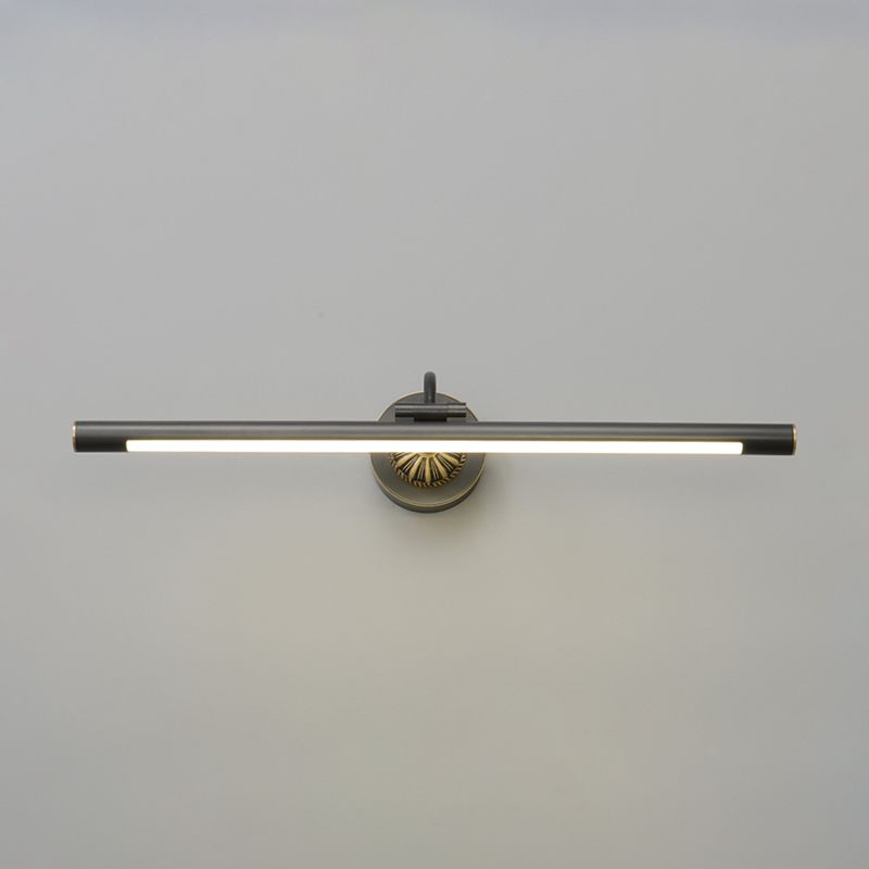 Linear Metal Wall Sconce Modern Style 1-Light Mirror Wall Mount Light