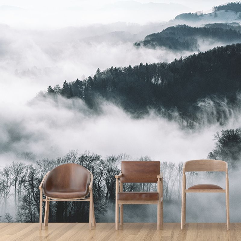 Washable Stain Resistant Mural Wallpaper Quiet Forest Indoor Wall Mural