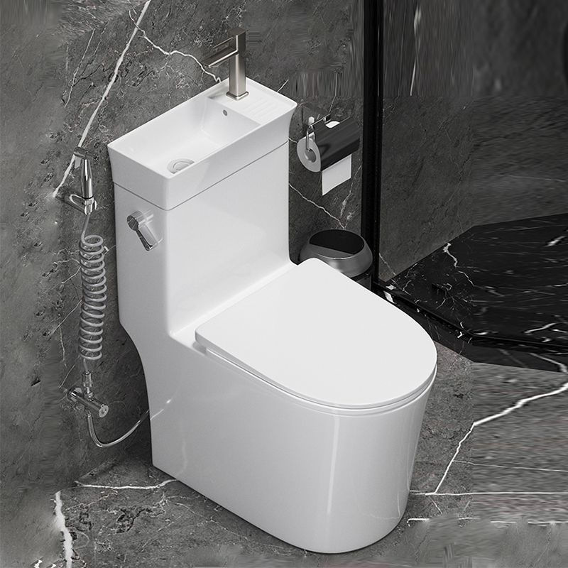 All In One Floor Mounted Toilet Siphon Jet Porcelain Modern Toilet Bowl