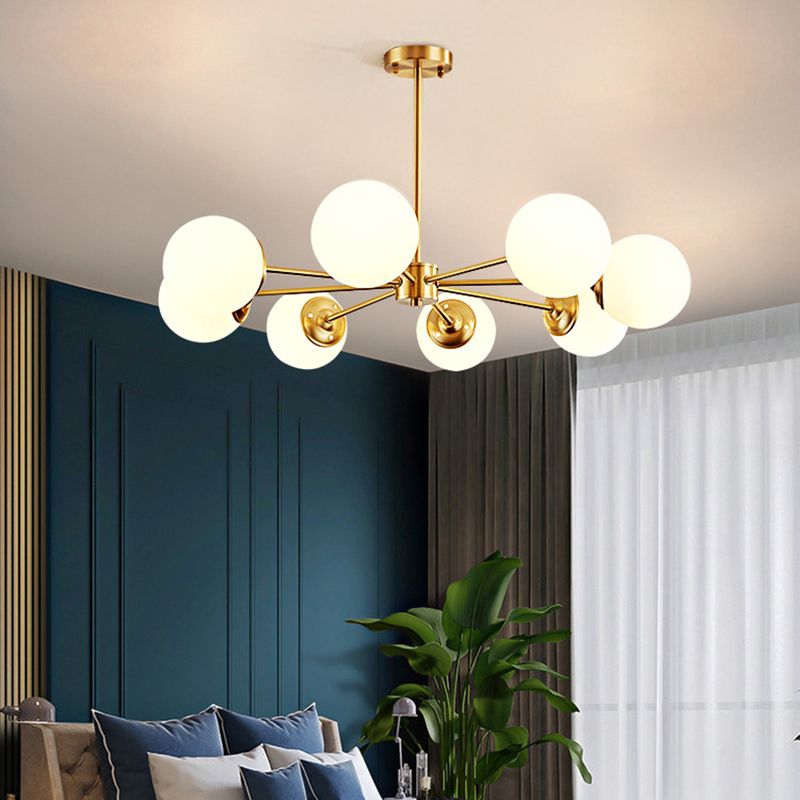 Lampade per lampadario moderno di rame Sputnik lampada a sospensione per soggiorno per soggiorno