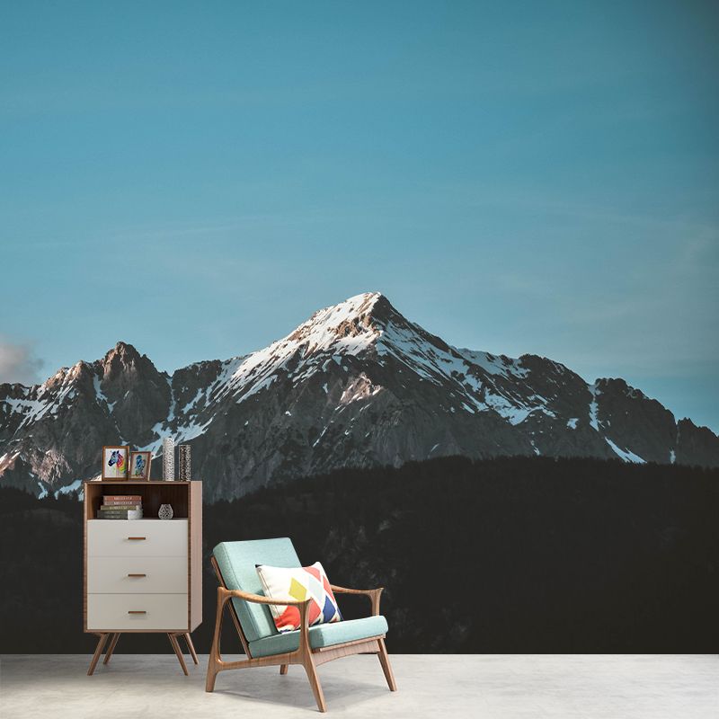 Blue Sky Style Mountain Wall Mural Wallpaper Photography Mildew Resistant for Wall Decor