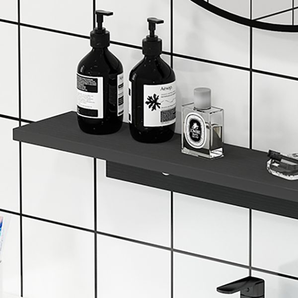 Freestanding Vanity Drawers Single Sink Rectangle Wood Frame Bathroom Vanity with Mirror