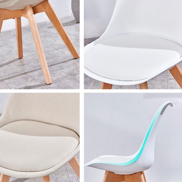 Sedia sala da pranzo in stile contemporaneo sedia solida senza bracciole per cucina