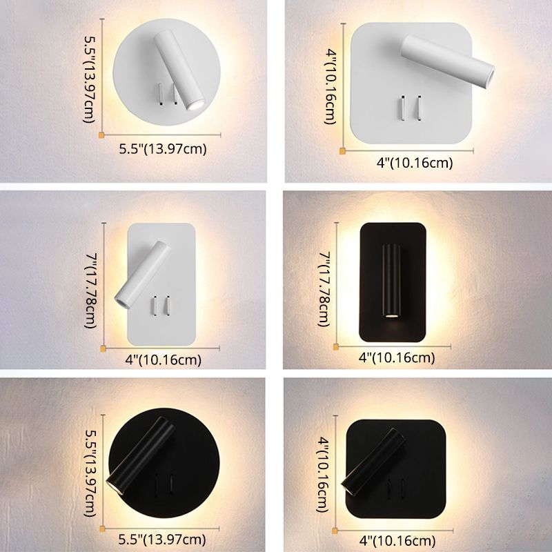 Moderner minimalistischer Stil Lesen Wandleuchte 2 Lichter Lesen Wandlampe für Schlafzimmer