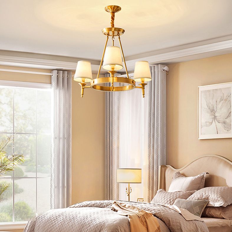 Starburst Chandelier Light Fixture Modern Simplicity Copper Pendant Lighting for Restaurant