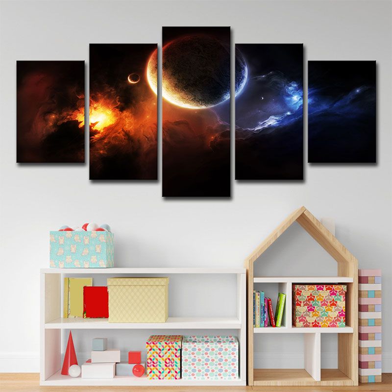 Planet and Astronomy Wall Prints Children's Art Canvas Painting, Multiple Sizes Options