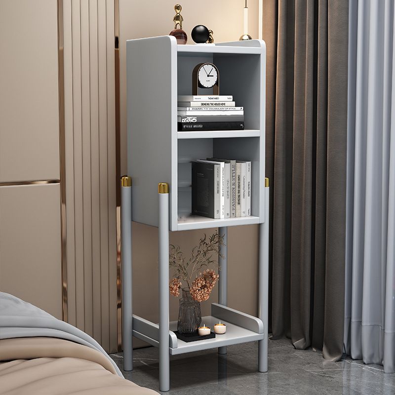 Standard Contemporary Bookcase Wooden Closed Back Bookshelf with Shelves