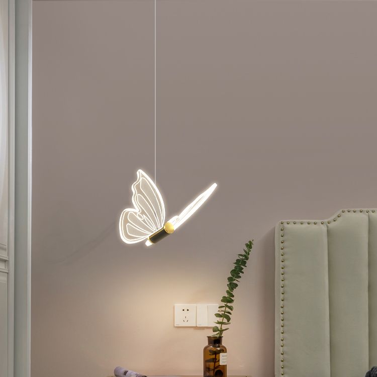 LED Butterfly Schatten Anhänger Kronleuchter nordisch Luxusstil Schmetterlingsleuchte für Wohnzimmer