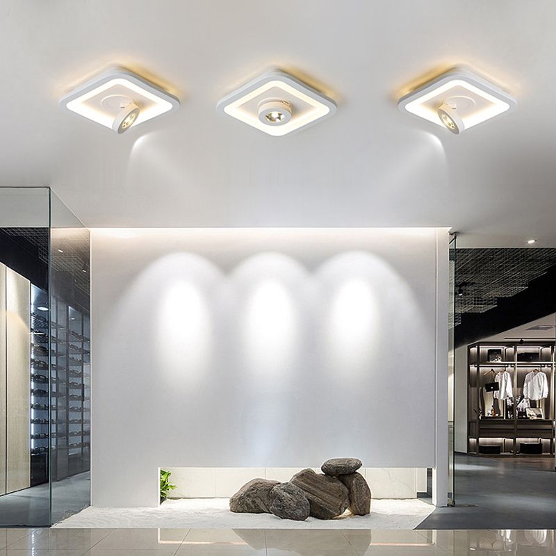 Modern Flush Mount Light Ceiling Track Lighting 1-Light LED Flush Mount Corridor Light Restaurant Light