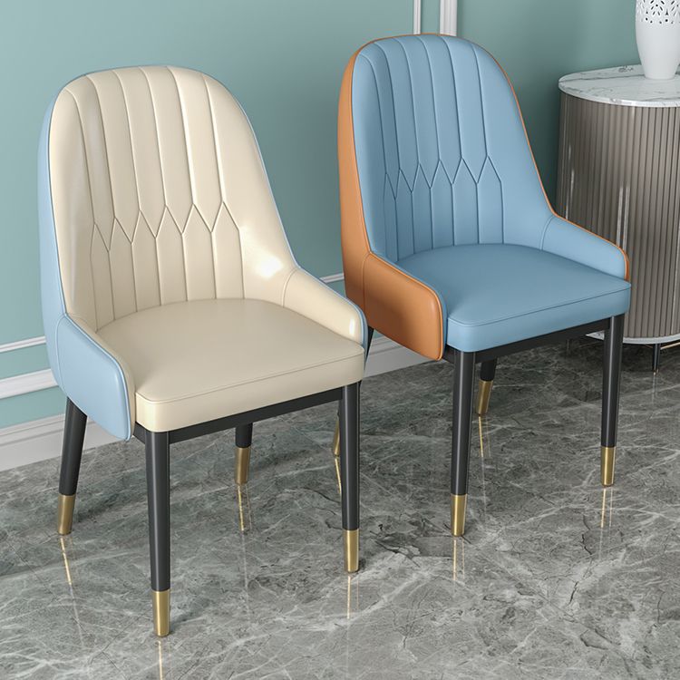 Silla de comedor de estilo escandinavo de metal Parsons Silla auxiliar de comedor para restaurante