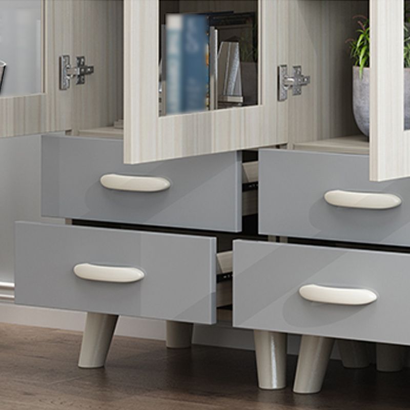 Standardgenössischer Stil Standard Bücherregal vertikales Buchregal mit Schubladenspeicher