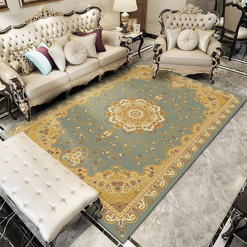 Fancy Victoria Rug Alfombra floral multicolor antideslizante lavable alfombra apta para mascotas para sala de estar