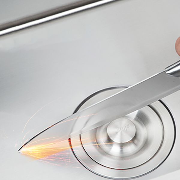 Scratch Resistant Kitchen Sink Double Bowl Stainless Steel Square Top-Mount Kitchen Sink