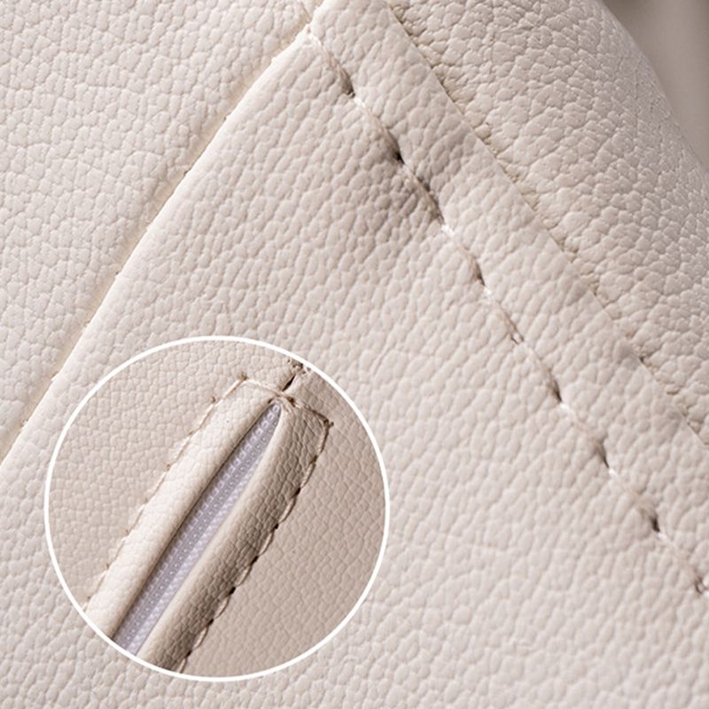 Modern Style Parsons Arm Chair Leather Upholstered Indoor Dining Chair