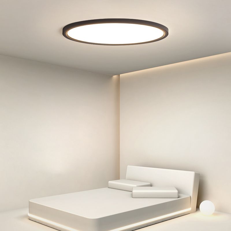 Luminaire de plafond encastré à montage simple, plafonnier rond à LED