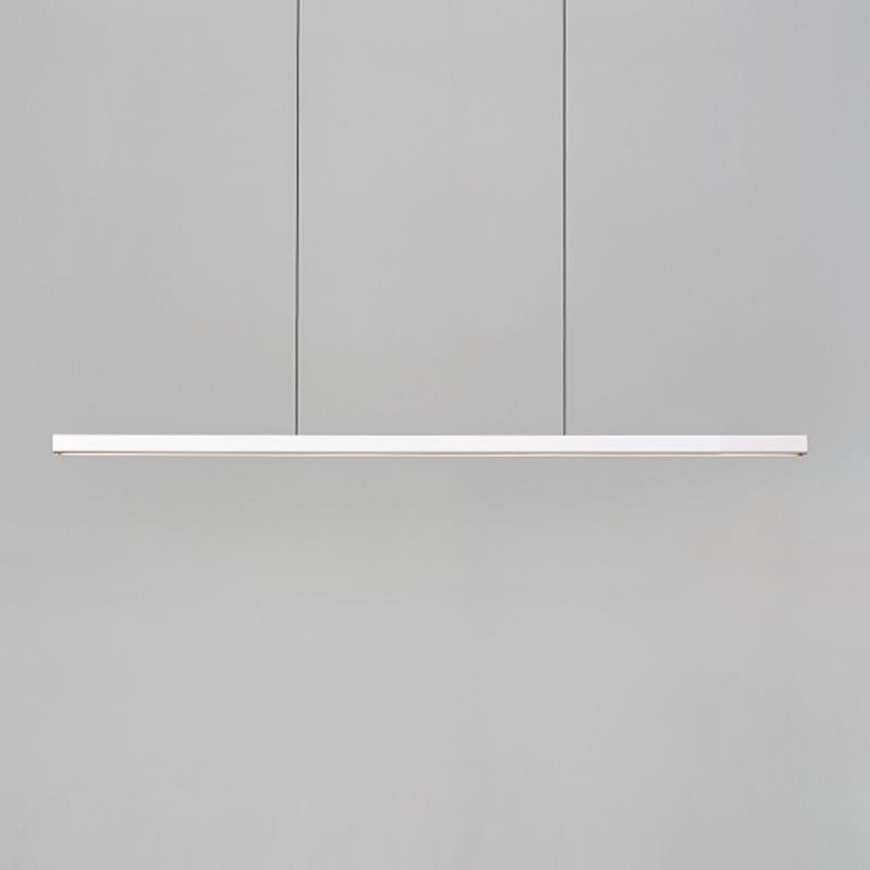 Candelier de techo LED moderno comedor nórdico Luz colgante lineal larga