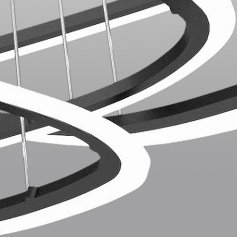 Triangle Shape Chandelier Lights Modern Metal Chandelier Éclairage d'éclairage