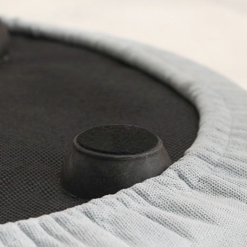 Contemporary Pure Color Footstool Round Tear Resistant Footstool