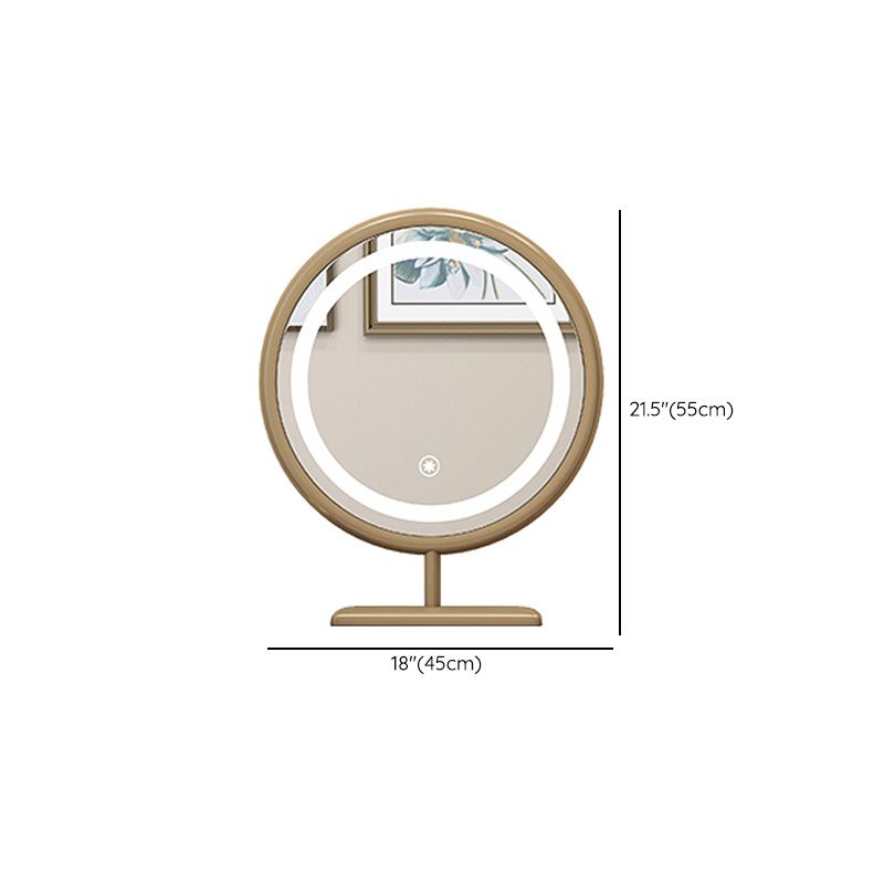 Solid Wood Vanity Makeup Table with Drawer Standing Mirror Dressing Table