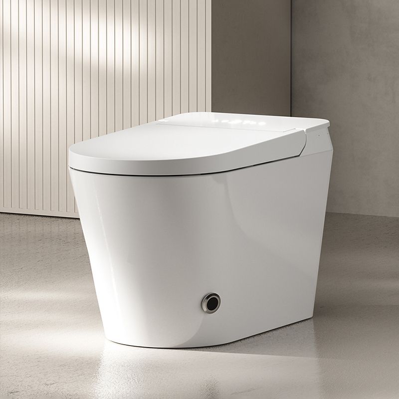 Contemporary Elongated Toilet Seat Bidet White Heated Seat Bidet Seat
