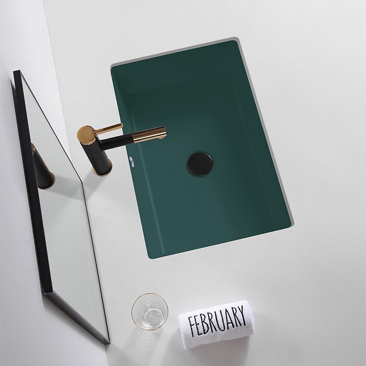 Modern Undermount Bathroom Sink Rectangular Undermount Bathroom Sink with Overflow
