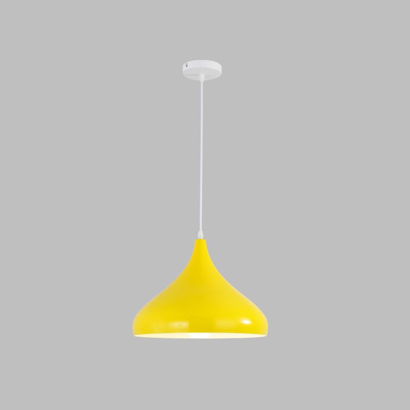 Macaron Matel hängend hängendes Licht, nordischer Tränenschatten 1-Licht-Anhängerbeleuchtung