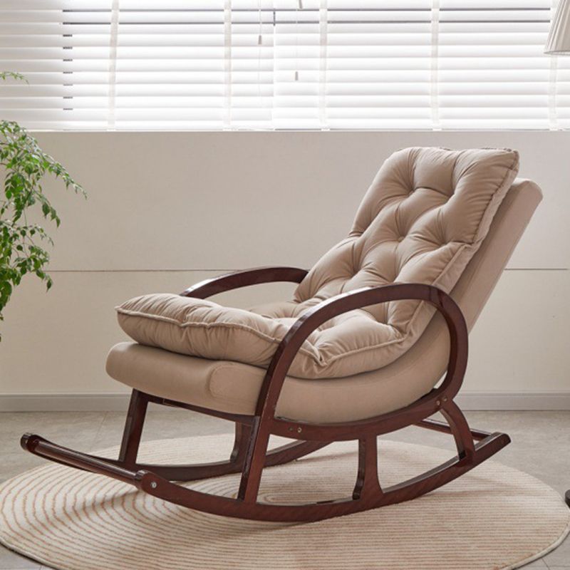Contemporary Style Sofa Rocking Chair Wooden Indoor Rocking Chair for Living Room