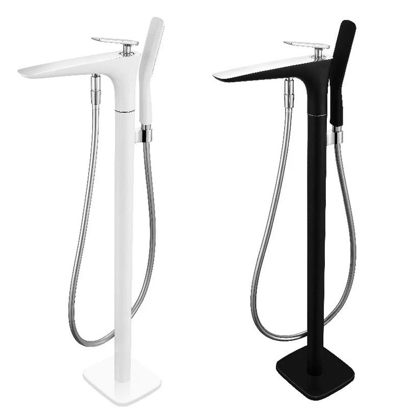 Floor Standing Bathroom Faucet Handheld Shower Bathtub Faucet