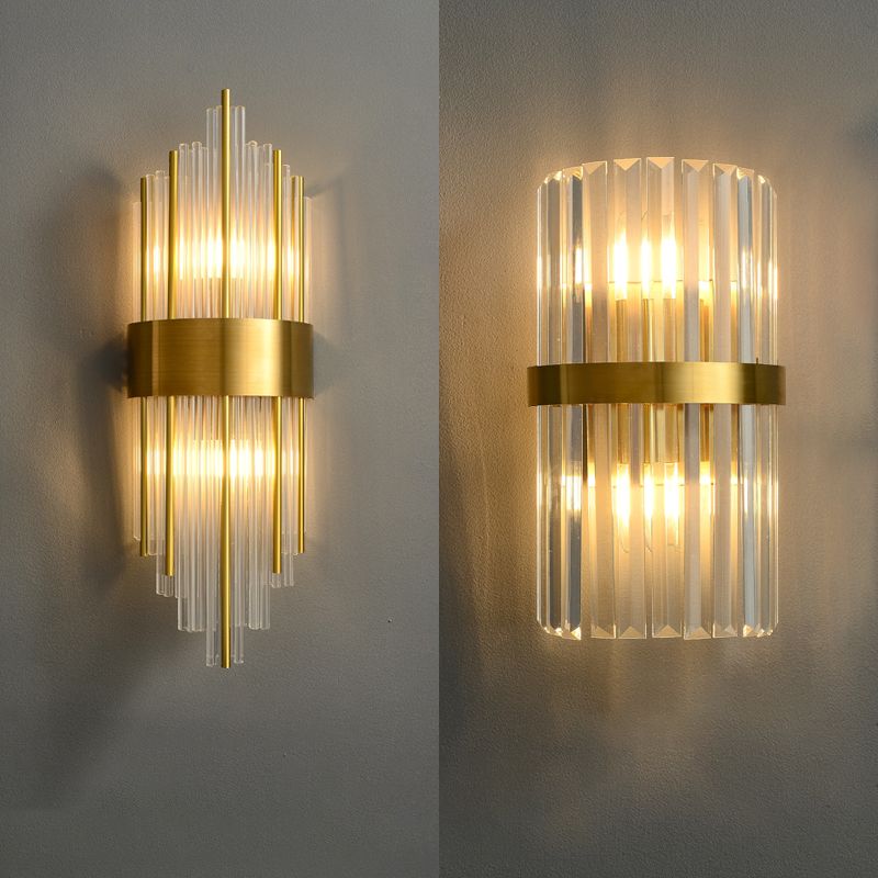 5 estilos para apliques de pared de cristal opcional en oro posmoderno posmoderno.