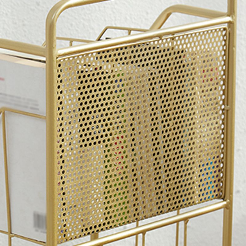 3-Shelf Metal Etagere Bookcase Contemporary Book Shelf,39''H x 11''W