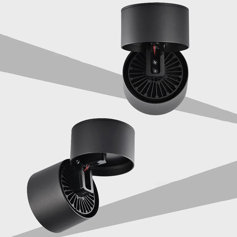 Modern Simple Cylinder Shape Ceiling Light with Aluminum Shade for Living Room
