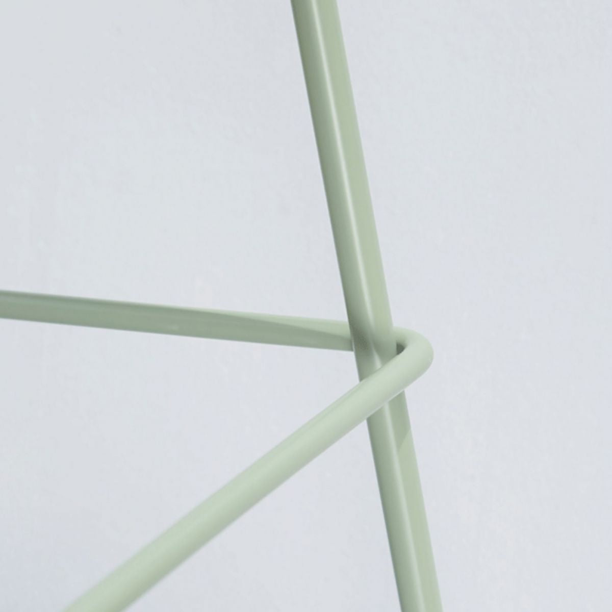 Contemporary Metal Barstool Plastic Stool in Matte Finish for Indoor