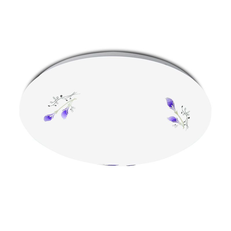 1-Cercle de lumière Flush Ceiling Light Fixture Modern Style Metal Led Flush Mount