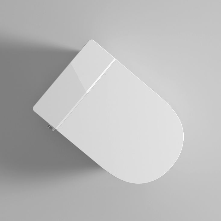 White Floor Standing Bidet Elongated Ceramic Floor Mount Bidet