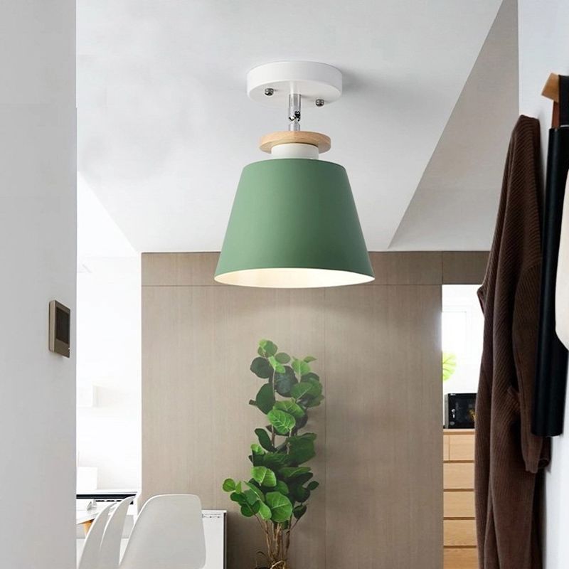 Modern Simple Cylinder Shape Ceiling Light with Iron Shade for Living Room