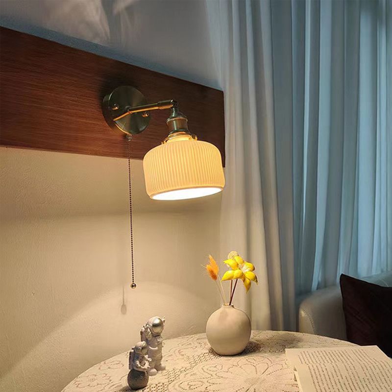 Éclairage géométrique contemporain lumières en métal et en céramique 1 luminaire mural d'éclairage