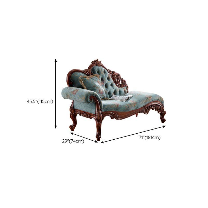 Traditional Chaise Lounge Couch Bedroom Living Room Chaise with Button Tufted