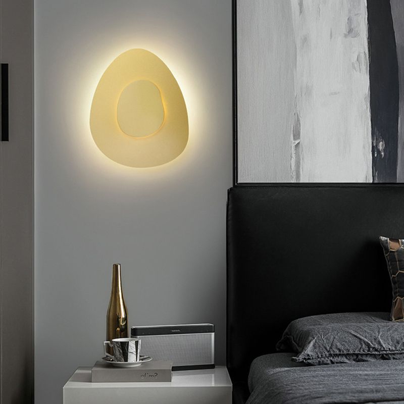 2-Light Geometric Wall Lamp Modern Metal Sconce Light for Bedroom